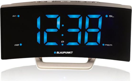 Radiobudzik Blaupunkt CR7BK Srebrny radio, radiopulksteņi