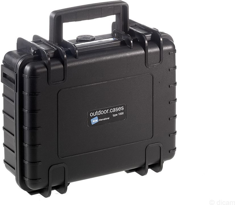 B&W Outdoor Case Type 1000 black with pre-cut foam insert soma foto, video aksesuāriem