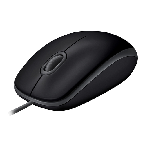 Logitech B110 Silent, Corded mouse Black Datora pele