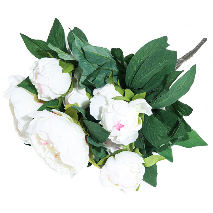 Maksligie ziedi 4Living Green Peoniju puskis 50cm balts 218219 Dārza mēbeles