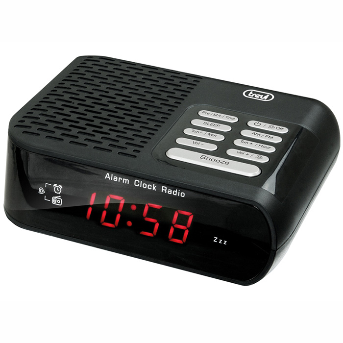 Radiopulkstenis Trevi RC827D melns 0082700 radio, radiopulksteņi