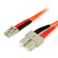 StarTech.com 1m Multimode 62,5/125 Duplex LWL-Patchkabel LC - SC (FIBLCSC1) adapteris