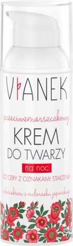 Vianek Przeciwzmarszczkowy krem do twarzy na noc 50 ml 43690 (5902249011098) kosmētika ķermenim