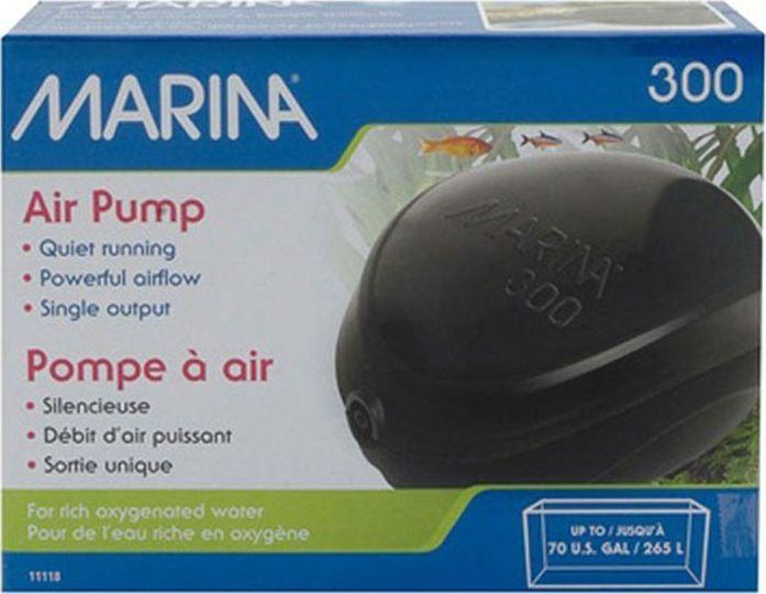 HAGEN Marina Air Pump 300 (AH-1188) aeration pump akvārija filtrs