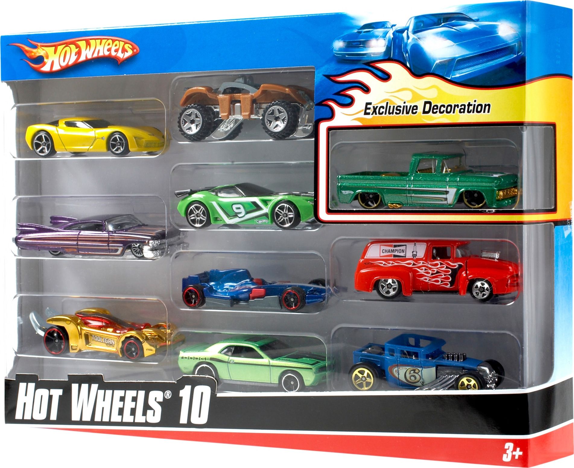 Hot Wheels Ten Pack 1:64 (54886) Rotaļu auto un modeļi