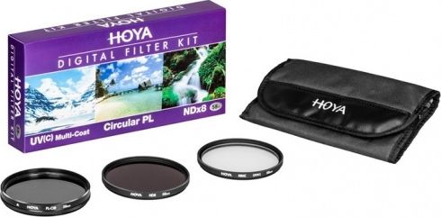 Hoya Digital Filter Kit II 67mm Pol-Cirk./NDX8/HMC UV (C) UV Filtrs