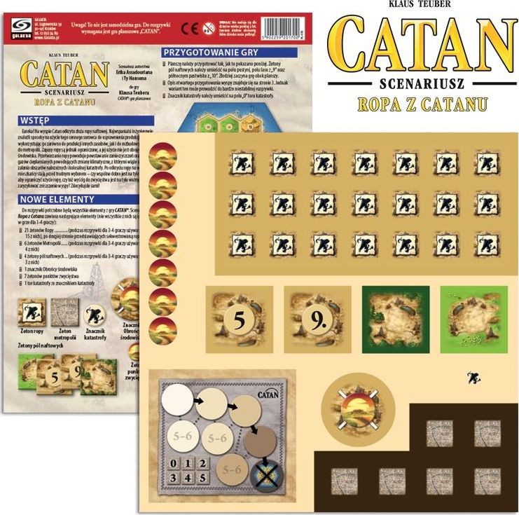 Galakta Expansion for the game Catan: Oil of Catan - Scenario (poļu valodā) galda spēle