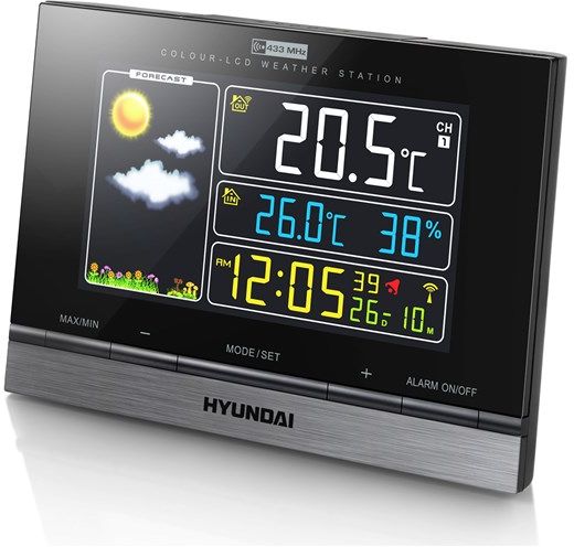 Hyundai Weather Station (WS2303) barometrs, termometrs