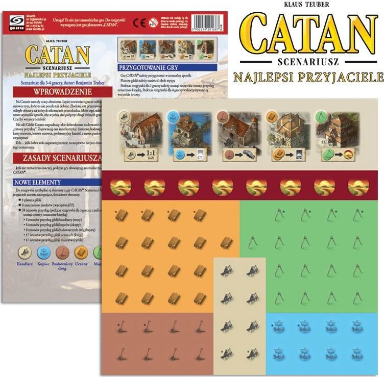 Galakta Dodatek do gry Catan: Scenariusz Najlepsi Przyjaciele 314200 (5902259201687) galda spēle