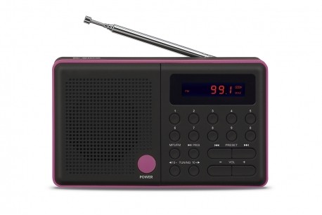 Radio Pliszka USB, FM black radio, radiopulksteņi