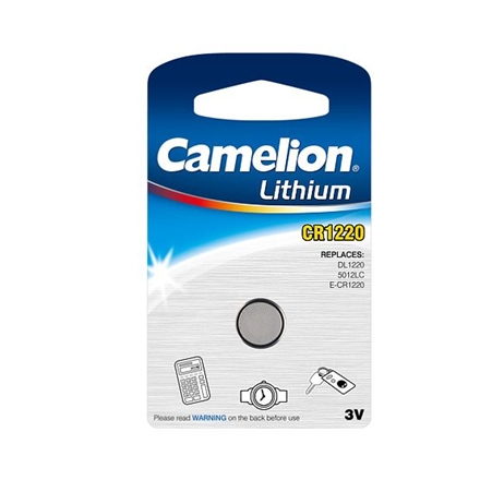 Camelion CR1220-BP1 CR1220, Lithium, 1 pc(s) Baterija