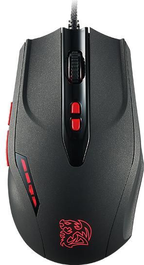 Tt eSPORTS Black Finger print Moude Datora pele