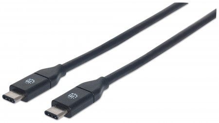 Manhattan USB 3.1 Gen2 Kabel C-Stecker/C-Stecker 0,5m schw kabelis, vads