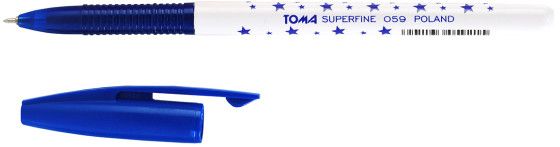 Toma Dlugopis Superfine TO-059 w gwiazdki niebieski (RYB001C)