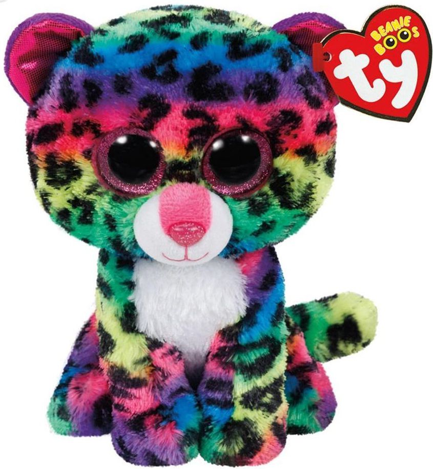 TY Beanie Boos Dotty - Kolorowy lampart (225309) bērnu rotaļlieta