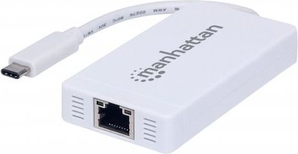 Manhattan USB Typ C auf 3-Port Hub mit Gigabit-Netzwerkadapt USB centrmezgli