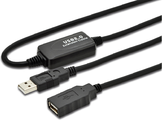 MicroConnect  Active USB 2.0 cable, A-A M-F With integrated repeater 10m USB kabelis