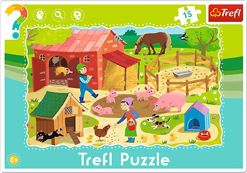15 EL. Ramkowe Farma puzle, puzzle