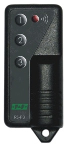 F&F Pilot trzyprzyciskowy 12V A23 868MHz 30m czarny RS-P3 RS-P3 (5908312594499)