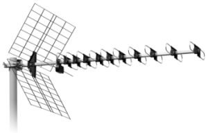 eStar Antena DTX-48F Yagi 21-69 Black Black antena