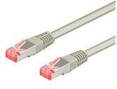 Goobay 93680 CAT 6A patch cable, S/FTP (PiMF), grey, 1 m 4040849936807 tīkla iekārta