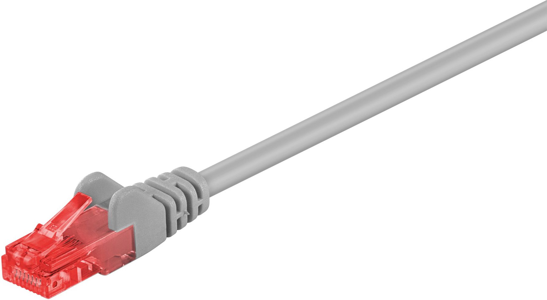 Goobay CAT 6 patch cable, U/UTP RJ45 male (8P8C), RJ45 male (8P8C), 1 m, Grey 4040849684395 tīkla iekārta