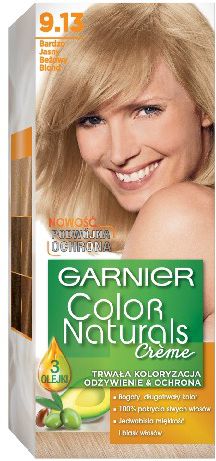 Garnier Color Naturals Krem koloryzujacy nr 9.13 Bardzo Jasny Bezowy Blond 0312810 (3600540379252)