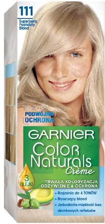 Garnier Color Naturals Krem koloryzujacy nr 111 Superjasny Popielaty Blond 0305420 (3600540179906)