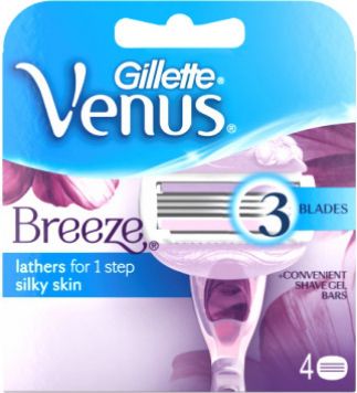 Gillette Venus Breeze wklady 4szt vīriešu skuvekļu piederumi