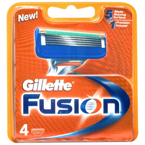 Gillette Fusion Manual 4 razor cartridges vīriešu skuvekļu piederumi