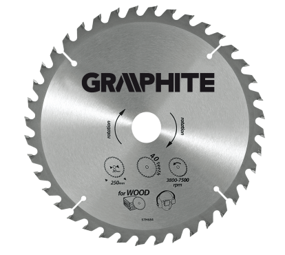 Graphite Tarcza do pilarki widiowa 300x30mm 40 zebow - 55H606 55H606 (5902062997531) Elektriskais zāģis