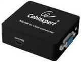 Adapter AV Gembird HDMI - D-Sub (VGA) + Jack 3.5mm czarny (DSC-HDMI-VGA-001) DSCHDMIVGA001 (8716309077446)