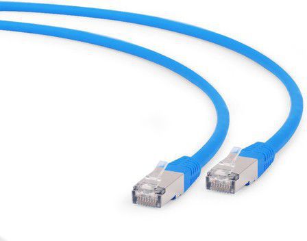 Patch cord RJ45 Cat.6A  S/FTP LSHZ 0.25m blue tīkla kabelis