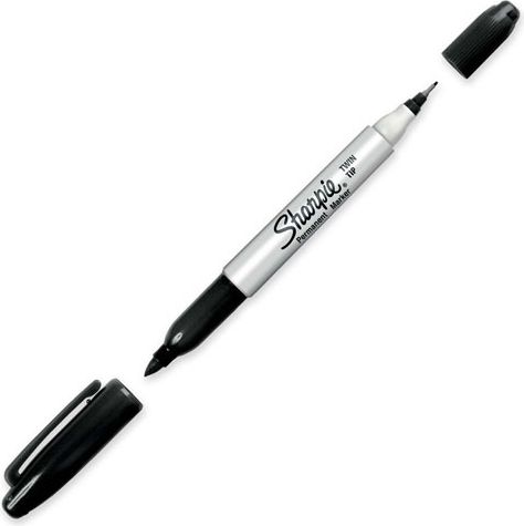 Sharpie Marker Twin Tip Extra Fein + Fein schwarz