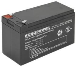 EUROPOWER EMU BATTERY 12V 7.2AH VRLA/EP7.2-12 T2 UPS aksesuāri