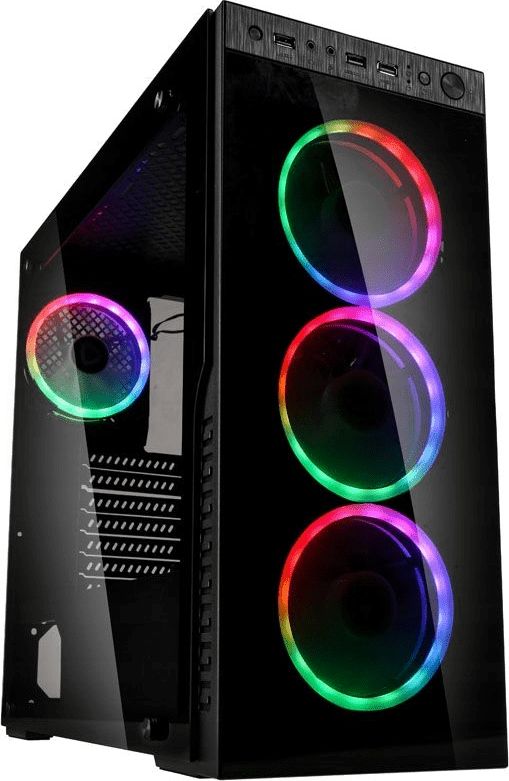 Obudowa Kolink Horizon RGB Midi-Tower, Tempered Glass - schwarz GEKL-033 (5999094002296) Datora korpuss