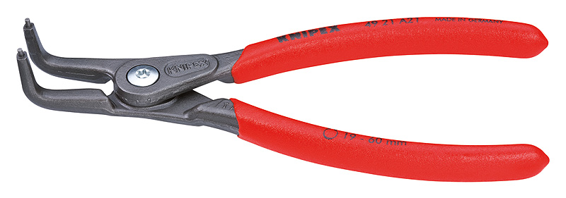 Knipex Szczypce Segera wygiete do montazu pierscieni zewnetrznych 130mm (4921A11) 4921A11 (4003773048824)