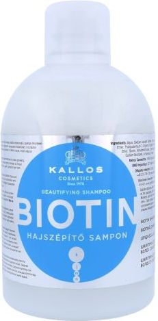Kallos Biotin Shampoo Szampon for hair 1000ml Matu šampūns