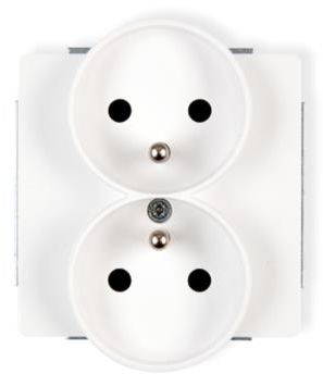 Karlik Gniazdo Deco, modul bialy 2X - DGPR-2z DGPR-2z (5903418061920)