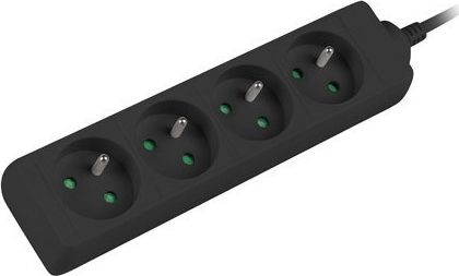 Power strip for UPS 1.5 m black 4XPL elektrības pagarinātājs