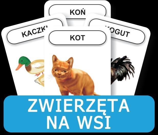 Rozwijamy mowe i myslenie - Zwierzeta na wsi. 168695 (5900238481297) galda spēle