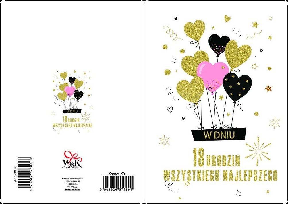 W&K Kartka okolicznosciowa NO:192008 324645 (5907471920088)