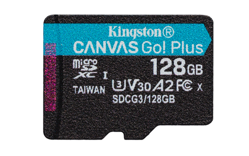 Kingston 128GB microSDXC Canvas Go Plus 170R A2 U3 V30 Single Pack atmiņas karte