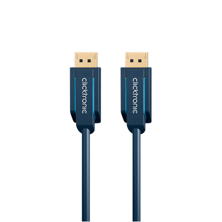 Clicktronic 70710 DisplayPort cable, Blue, 1 m kabelis, vads