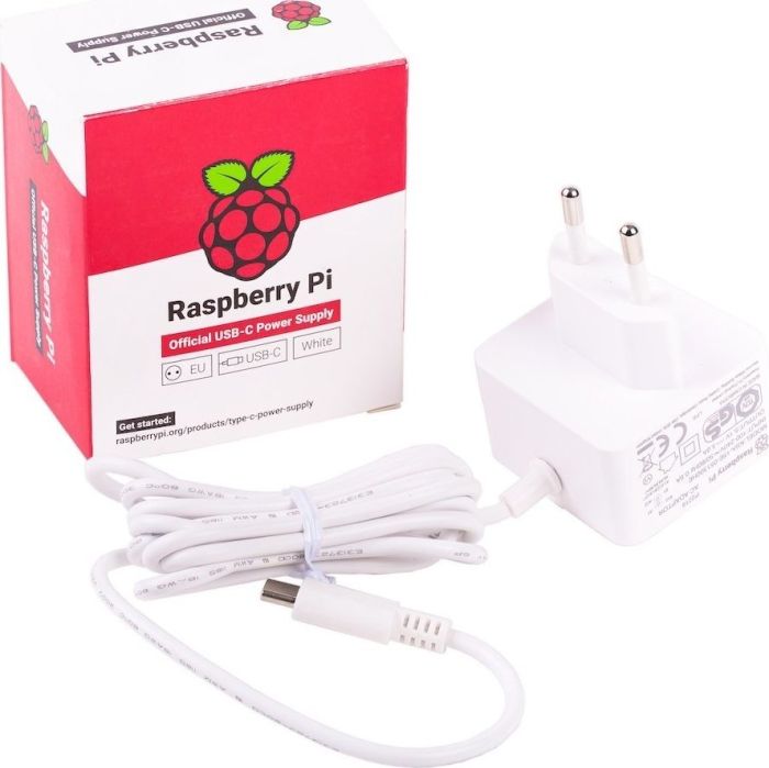 Raspberry Pi 5.1A / 3A PSU, power supply (white, Bulk) Raspberry PI datora daļas