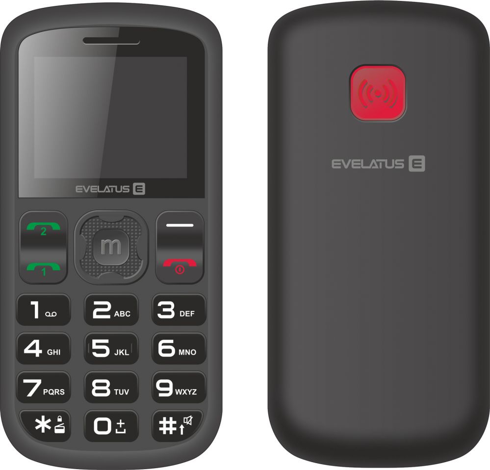 Evelatus ARON DS (EA01) Black Mobilais Telefons