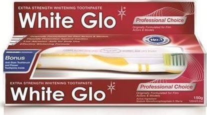 White Glo Set Professional Choice toothpaste 100ml + toothbrush mutes higiēnai