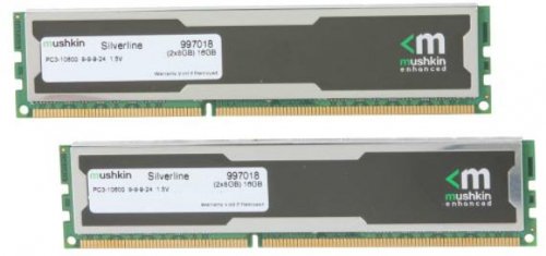 Atmiņa Mushkin DIMM 16 GB DDR3-1333 Kit (997018, Silverline-Seria) operatīvā atmiņa