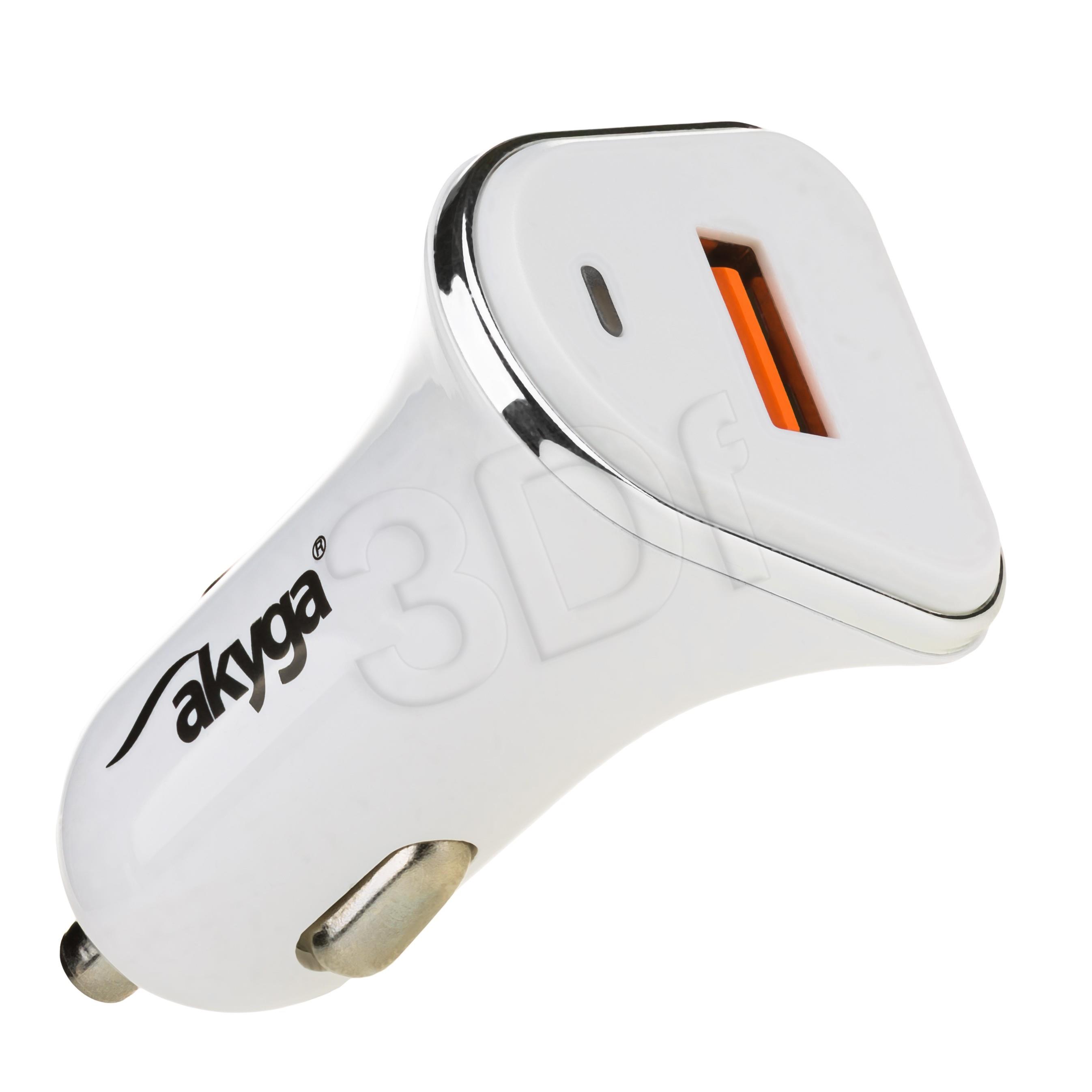 Akyga Car charger AK-CH-07 USB 5V/3.0A 15W Quick Charge 3.0 aksesuārs mobilajiem telefoniem