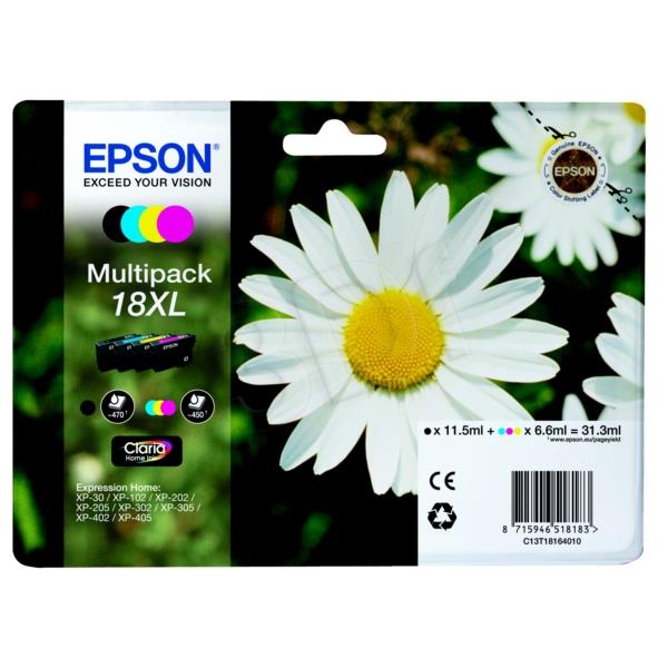 Epson T1816 CMYK XL MultiPack | XP-102/202/205/302/305/402/405/405WH kārtridžs